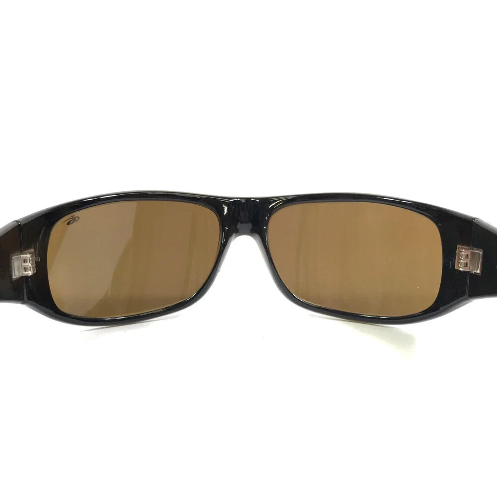 Bolle Sunglasses Faze 10967 Polished Brown Wrap Frames w/ Brown Polarized Lenses